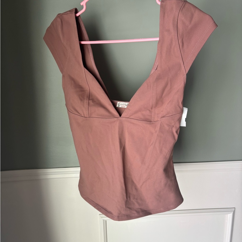 Free People Brown Top